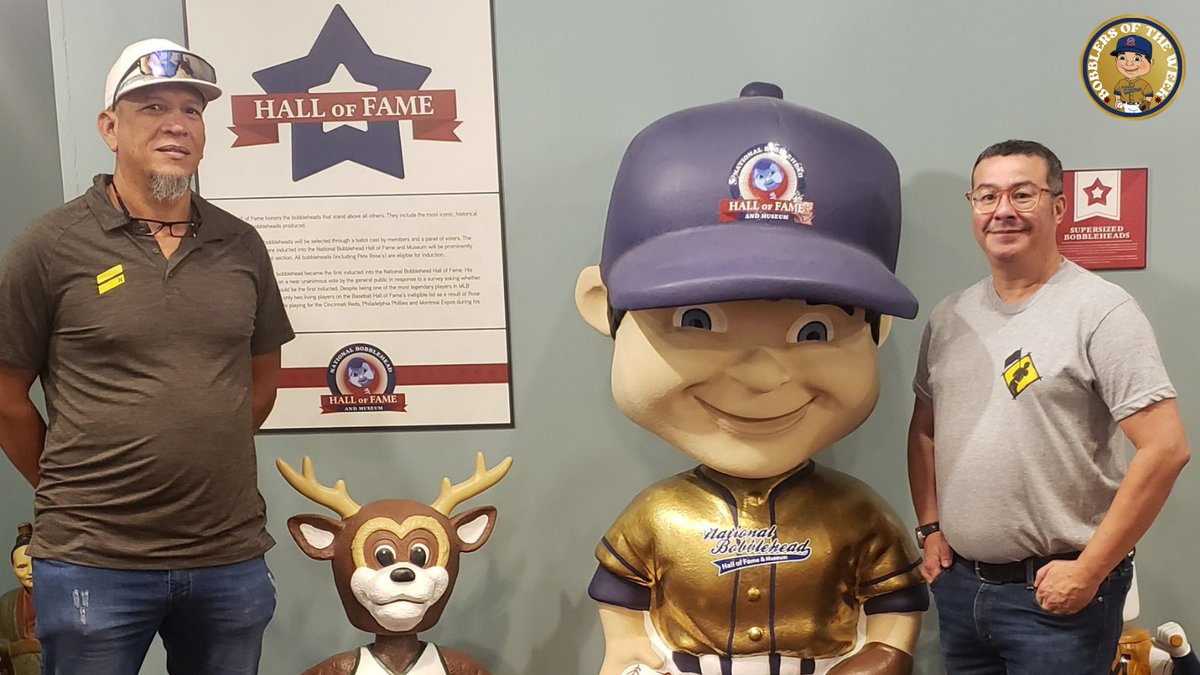 ✨Bobblers of the Week - Johnny &amp; Gunnard✨
📍Visiting from: Aruba
⚾Favorite bobbleheads: All of the baseball bobbleheads, particularly the players from Aruba, like Xander Bogaerts and Ozzie Albies
🗺️Fun Fact: They are our first Museum visitors from Aruba