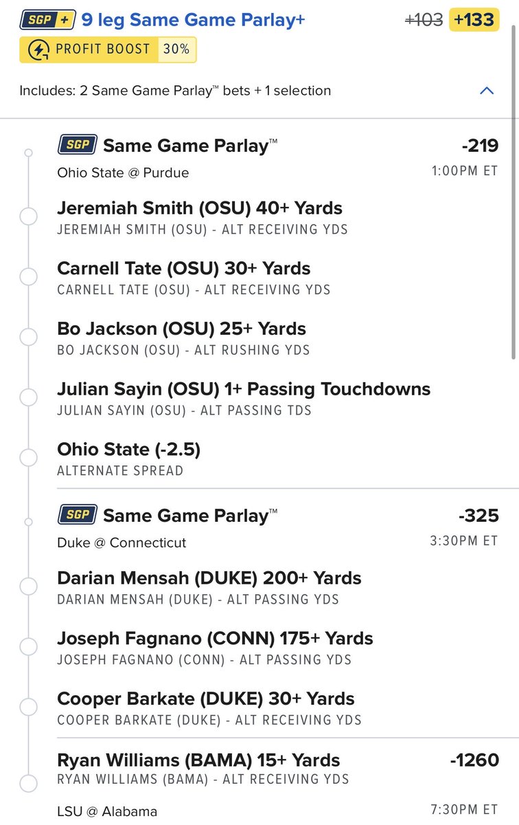 🚨 CFB Plays 🏈 

You can take these live 🤝 

Plays ➡️ marcusbeau.com