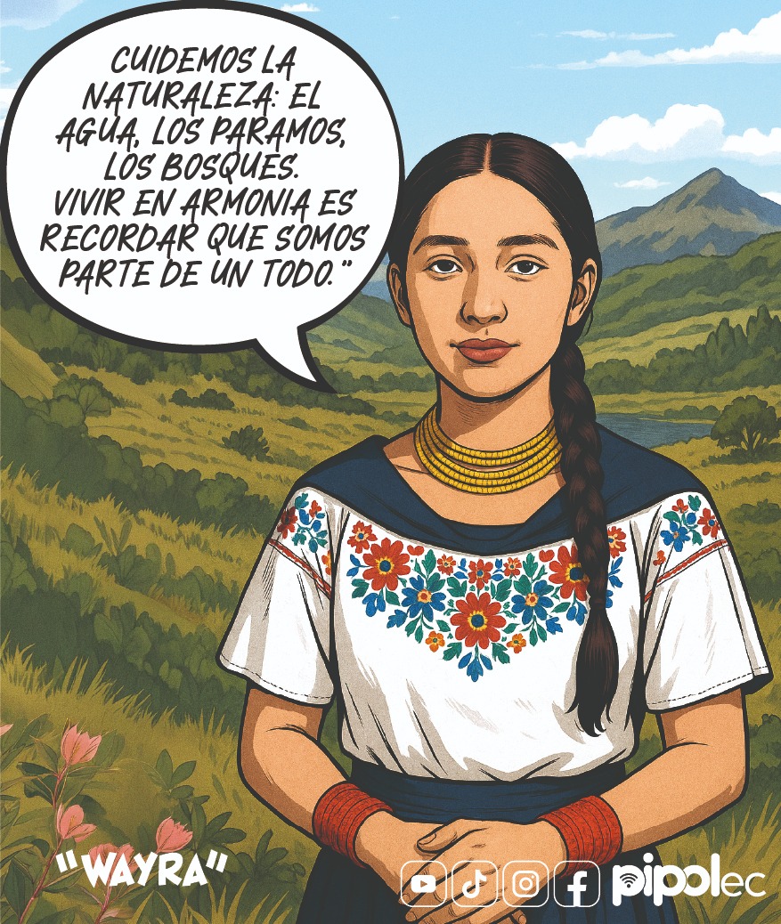 notimercio's tweet photo. En la caricatura de la edición 109 de Notimercio, Pipol nos comparte a Wayra, un personaje que invita a reflexionar sobre el cuidado de la naturaleza.
IMAGEN CREADA POR PIPOL EC
#Wayra #Páramos #Ecuador #Notimercio #ElPeriódicodeQuito https://t.co/0tAijcGILD