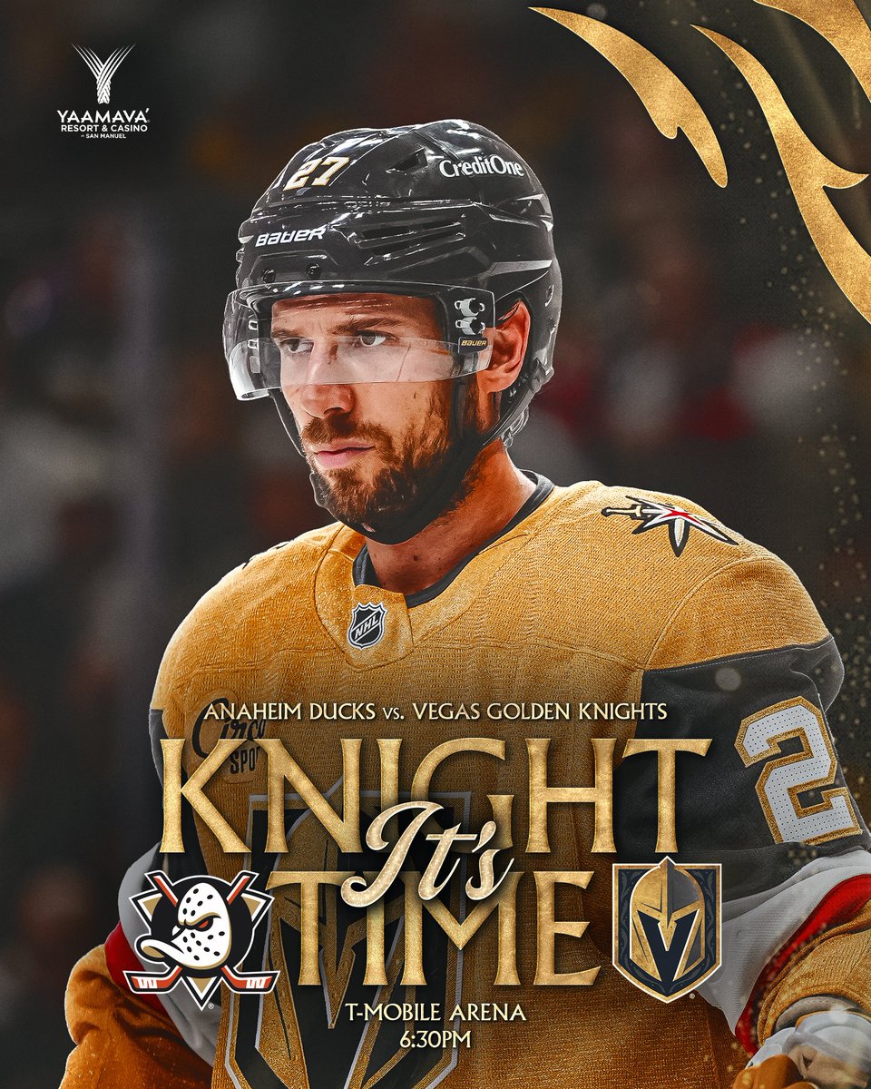 Saturday Knight Hockey 🏒

📺: The Spot-Vegas 34 
📲: KnightTime+ 
📻: <a href="/VGKRadioNetwork/">Golden Knights Radio</a>  | Deportes Vegas 1460 
📷: vgk.io/LB9l2