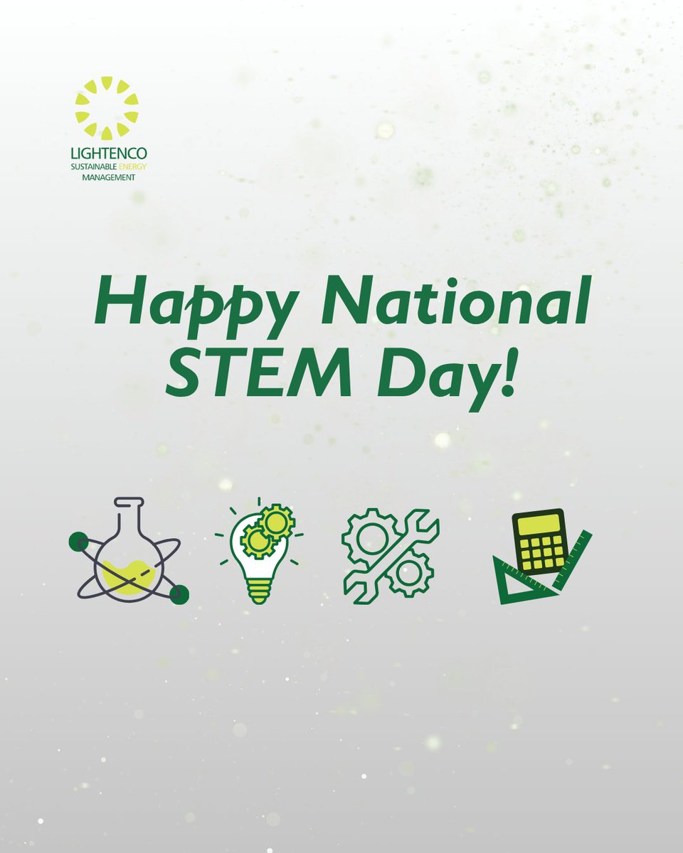 Behind every lighting upgrade, solar panel, and EV charger is a team powered by STEM. ⚙️🌿 
Happy #STEMDay from Lightenco!

#STEM #Lightenco #Sustainablity #Science #Technology #Engineering #Math