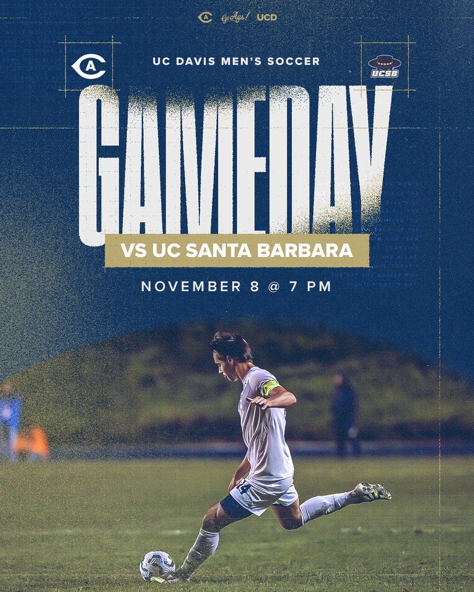 Semifinal Round.

🆚 UC Santa Barbara
📍 Harder Stadium (Santa Barbara, Calif.)
🕖 7 PM
📺 bit.ly/49E5uLi
📊 bit.ly/4os91Rp

#GoAgs