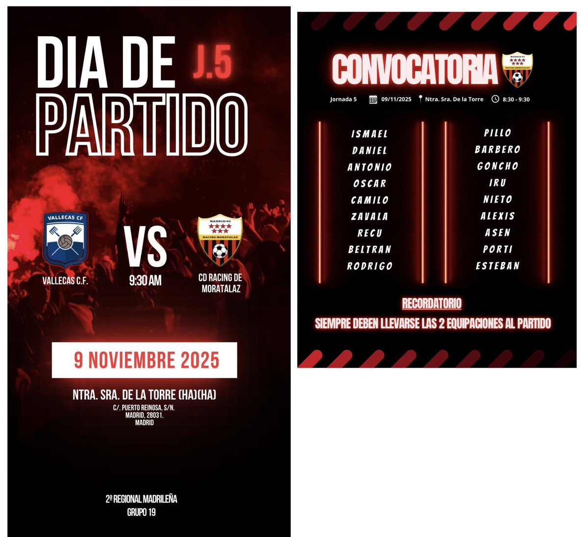 Racing de Moratalaz tweet media