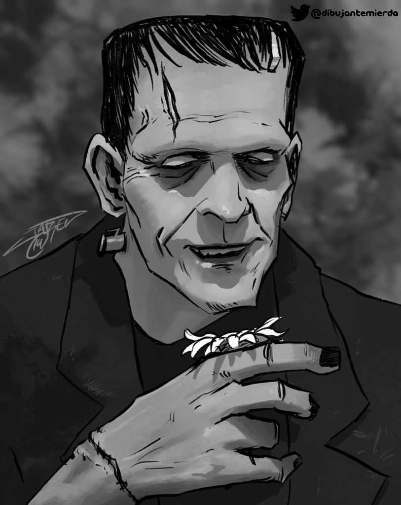Friend. Good.
#Frankenstein #boriskarloff #jameswhale #peocreate #doodle