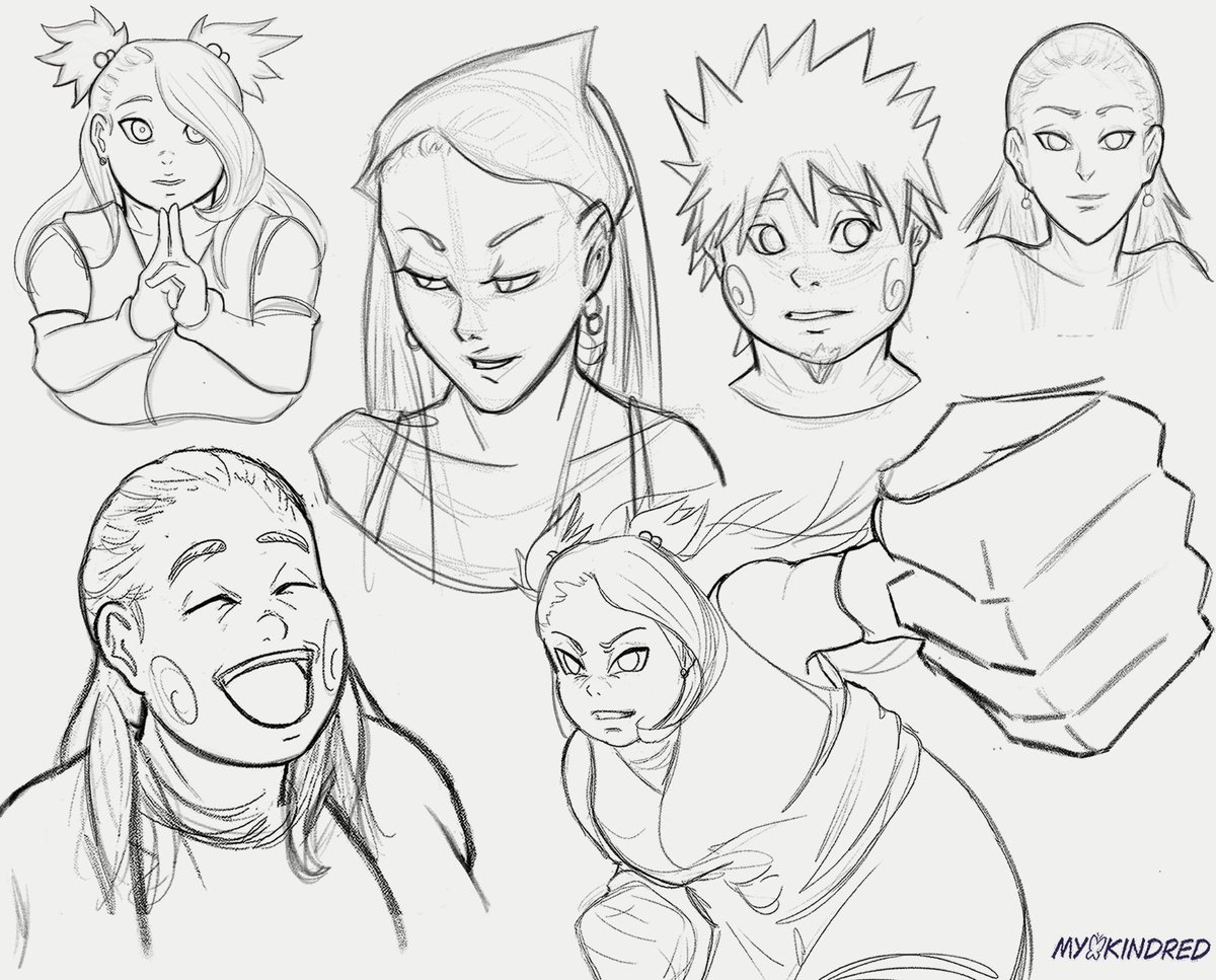 mybtrflykindred's tweet photo. Some Akimichi family-themed sketches #chokarui https://t.co/hzfDUxMsEw