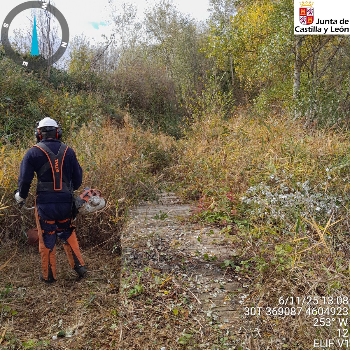naturalezacyl's tweet photo. Las #ELIF del operativo #INFOCAL trabajan ya en #Prevención, como en la Senda del Duero a su paso por Tudela. 
Favorecer el acceso a los montes es fundamental para su uso recreativo y social y para facilitar el trabajo a los medios de extinción, si fuese necesario https://t.co/Xo5Y5D8f2b