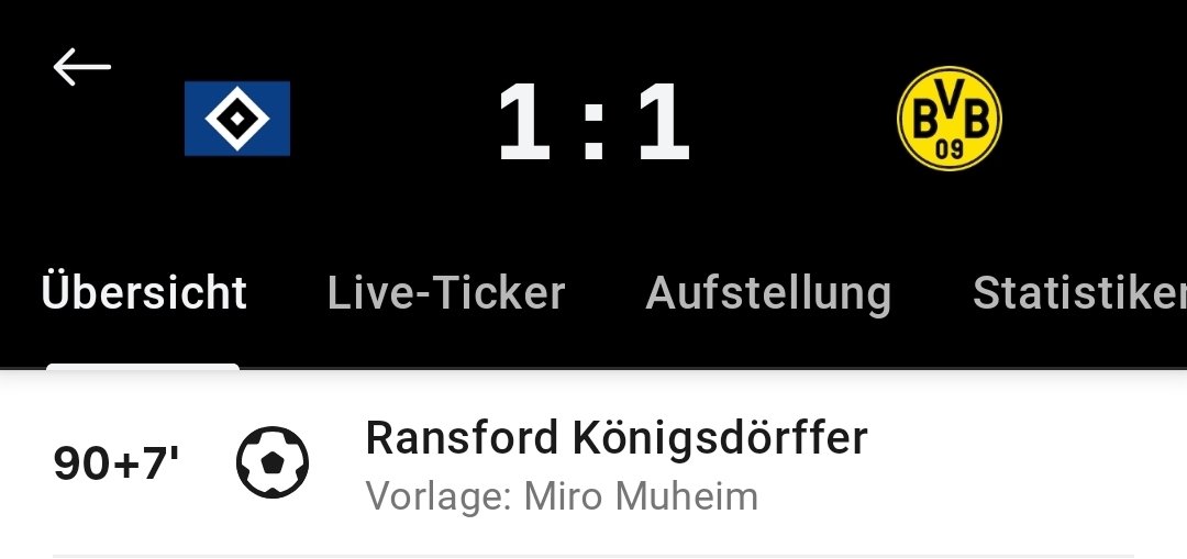 Das haben die Dortmunder bestimmt auch entspannt zur Kenntnis genommen ja?