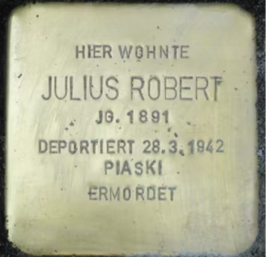 Morgen ist der 9.Nov. 
- wie jedes Jahr werden Berliner die Gedenksteine reinigen, Kerzen hinstellen, Blumen...
denn es sind Berliner von uns gegangen, die nicht hätten gehen müssen.

Der Familienzweig Robert ist ein Teil meiner Familie.✡️