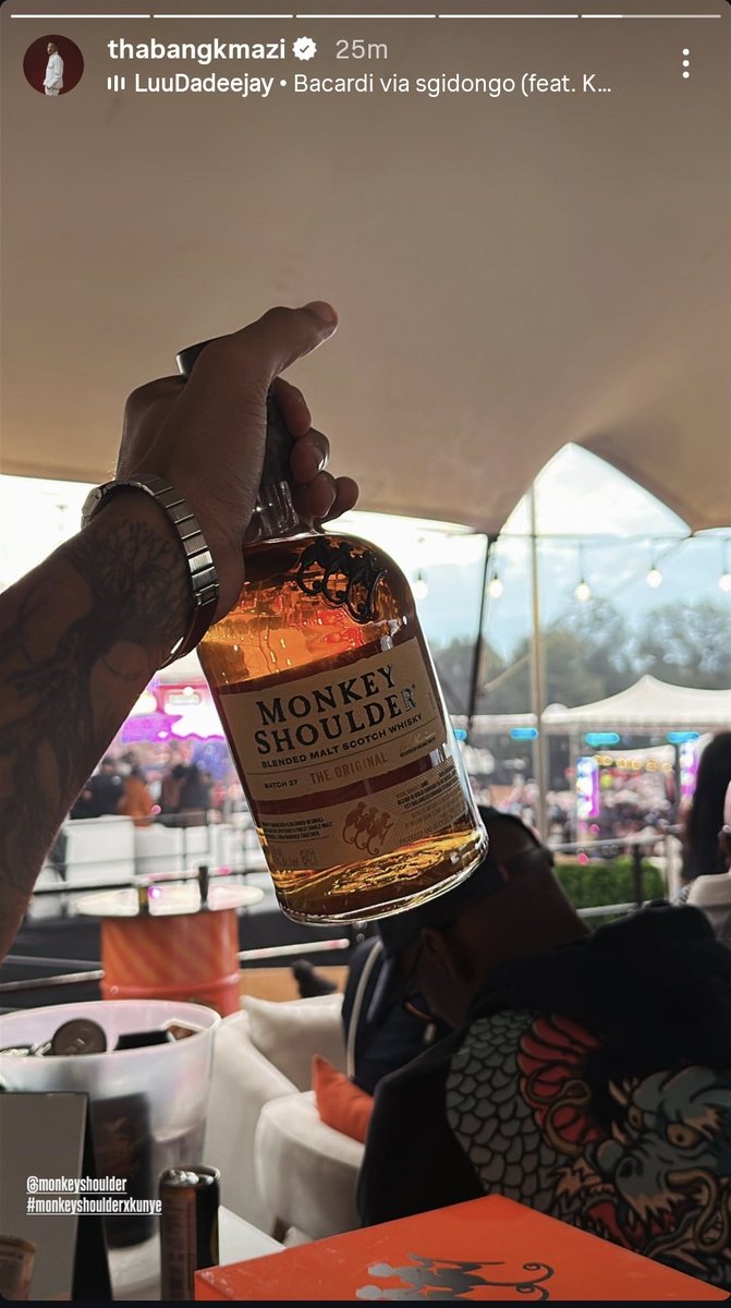 Thabang X MonkeyShoulder whiskey 
#ThabangMazibuko