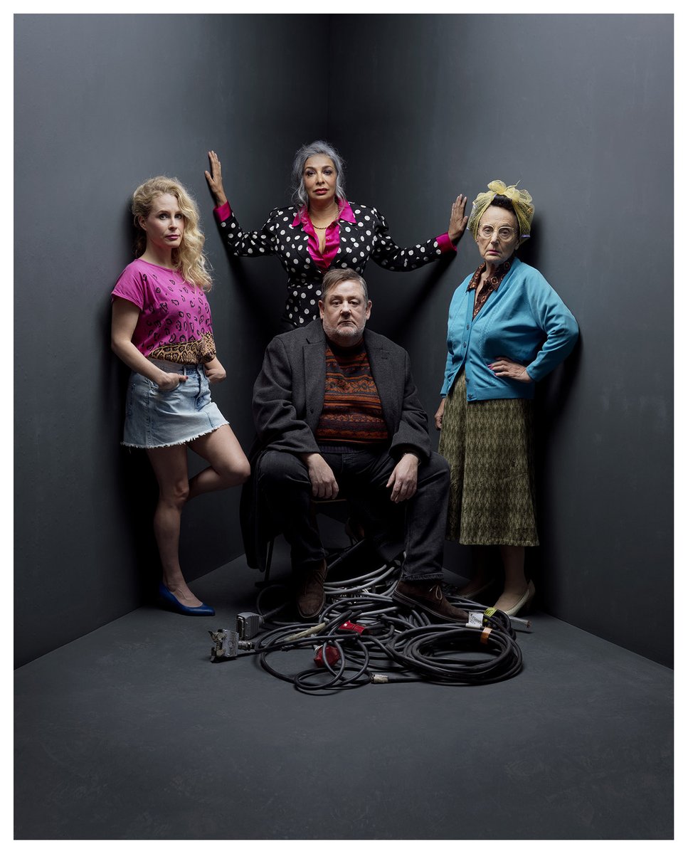 davidstewwwart's tweet image. Lucy Beaumont, Shobna Gulati, Johnny Vegas &amp;amp; Lesley Joseph group portrait for @rxtheatre 
A HOMECOMING 50TH ANNIVERSARY SEASON 2026 ROAD
BY JIM CARTWRIGHT
DIRECTED BY SELINA CARTMELL
13 FEB-14 MARCH 2026
CAMPAIGN POSTER BRANDING @brownsdesign 
@wrenagency @wrenldn #davidstewart