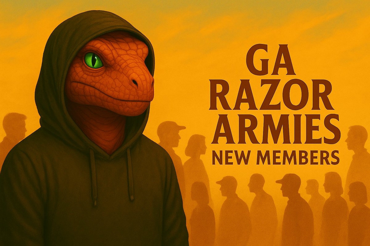 MeanaRaptor's tweet photo. GA Razor Armies ☀️🦖

Saturday isn’t rest — it’s refinement.
While others slow down, we tighten the bolts on the rocket.
To all our new members, welcome to the Fire. 🔥
You’re not just joining a community — you’re joining a movement that proves itself through action.

We don’t shout hype.
We build proof.
💬 Drop your energy below — which Element drives you today?
🔥 Fire – Builders
🌳 Wood – Growth
💧 Water – Flow
🪙 Metal – Strength
🌍 Earth – Foundation

Stay steady. The next phase is loading.
#Razor #ProofOfBurn #WeRise #Anticipating