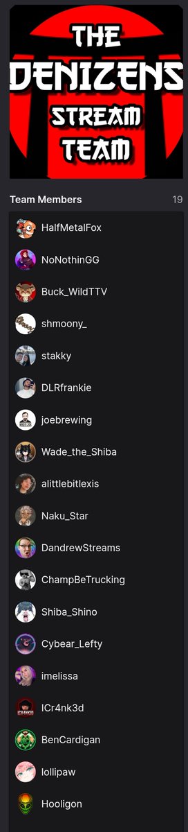 Buck_WildTTV's tweet image. If you haven't yet, go follow all the stream team, everyone working so hard putting so much work in this year.