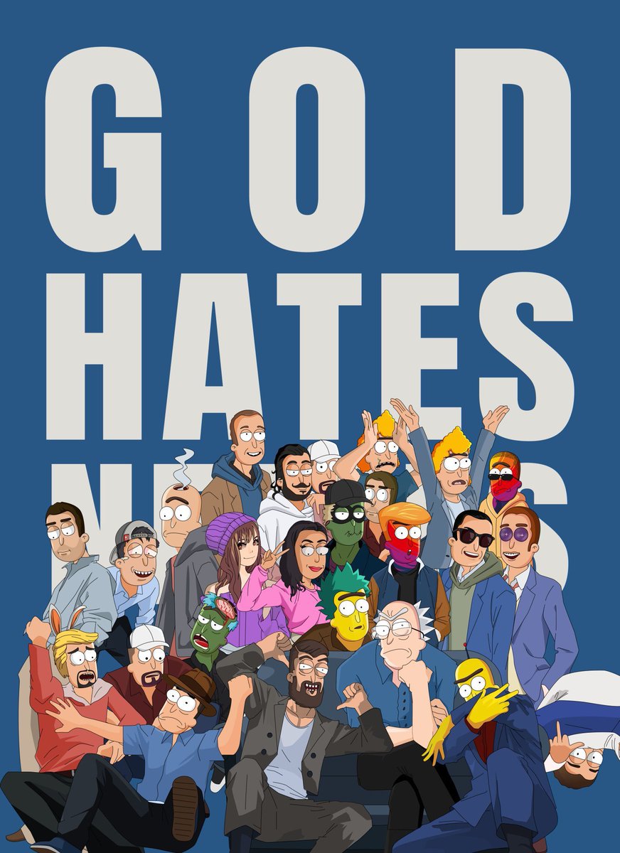 <a href="/peylay73/">Peylay</a> <a href="/BertleTurtleson/">Bertle</a> <a href="/NillaPolloLoco/">thatfunnyguyjesse</a> <a href="/grouchoskie/">Grouch Oskie</a> <a href="/poseidonn777/">POSEIDONN</a> <a href="/IGPradeep/">IG Pradeep</a> <a href="/ezaaonly/">SrEzaa</a> <a href="/SirYannikEth/">Yannik</a> <a href="/Steggyful/">Steggyful.eth 🪨🪨 0% Listed | 1️⃣ ETH 🔜📈</a> <a href="/Varrior7777/">Varrior.SOL</a> His art and vibe is definitely unmatched 

Glad he is one of us, wouldn’t be the same without The Mfer IG

We Are GodHatesNFTees