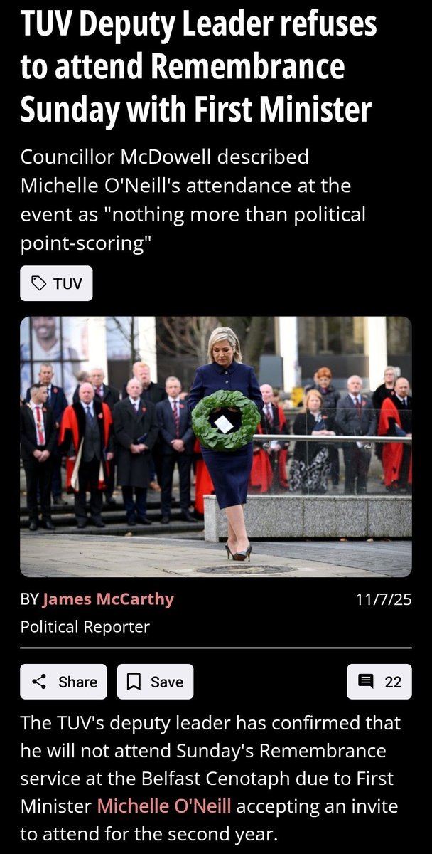 Well that leaves me to think that the war dead don’t mean as much to him as his hatred for all things Roman Catholic #bigot #hatescatholicism #noromansabouttheplace #hypocrite