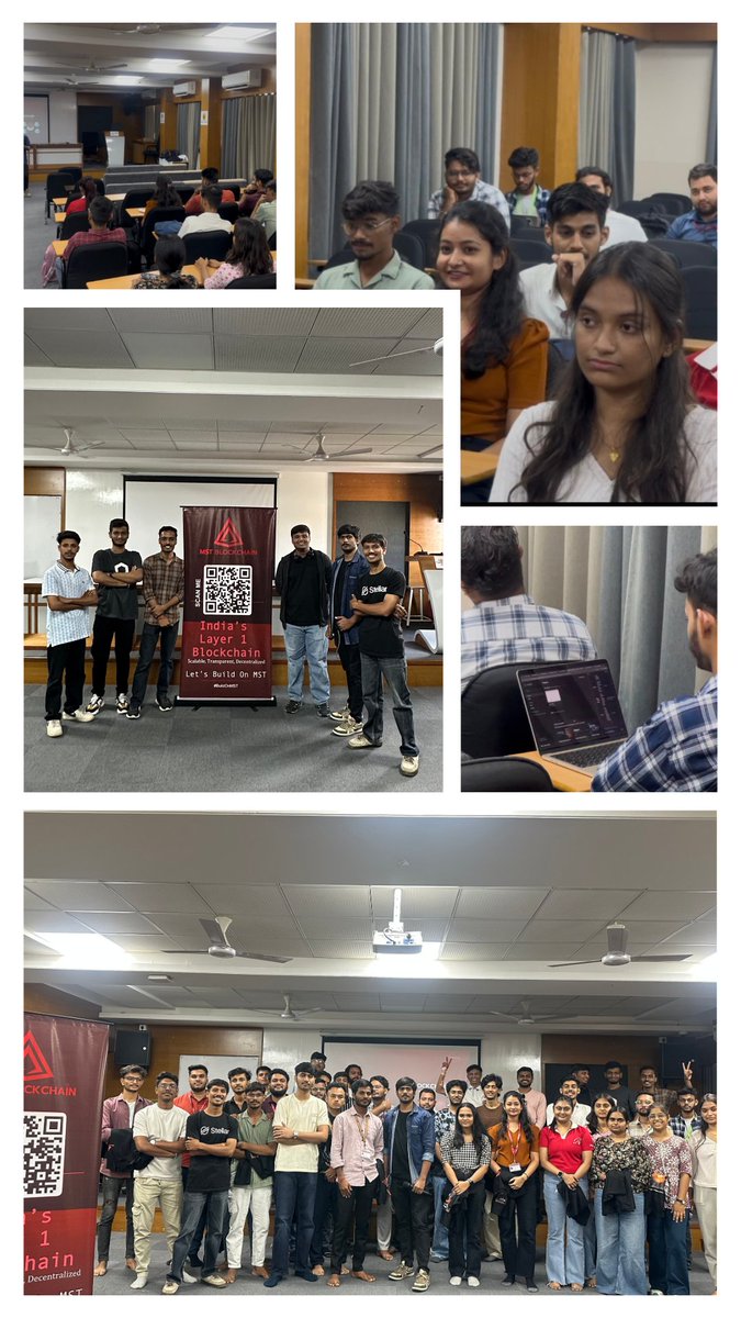 Just attended CampusVerse by <a href="/MSTBlockchain/">MST Blockchain</a> at Parul University, powered by <a href="/pu_dao_/">PU DAO</a> ,x Wagmi Tribe!

Amazing insights into #Web3, #DeFi
Got to learn from real blockchain builders and connect with incredible innovators! 
#MSTBlockchain #CampusVerse #Blockchain #Web3