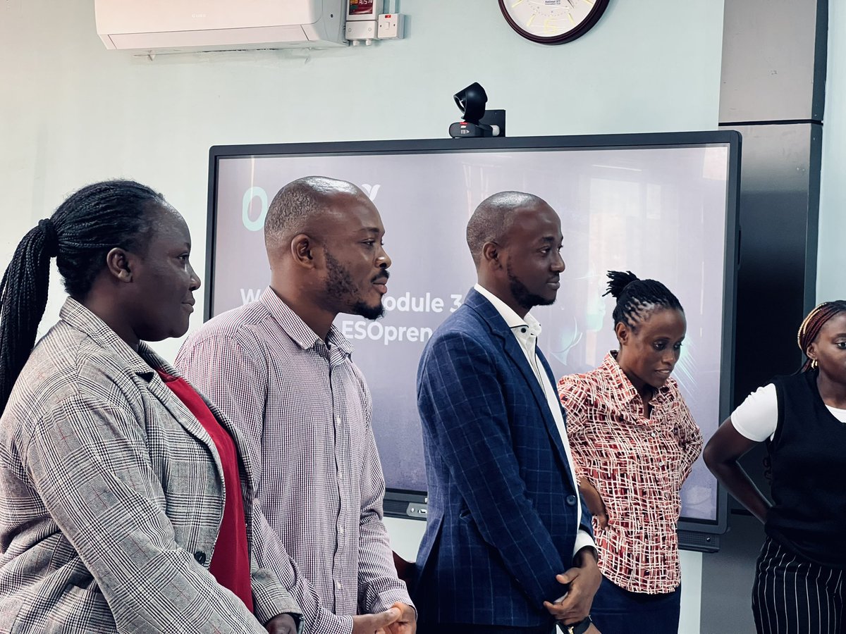 SulunyiS's tweet photo. I participated in Module 3 of the Esopreneur Capacity Building Workshop a 4-day intensive organized by @EnabelinUganda &amp; delivered by https://t.co/PY6fn0bBGi
The program focused on key areas for sustainable growth for GCE: impact investments, investment readiness &amp; program design https://t.co/3B4ryCXCzt