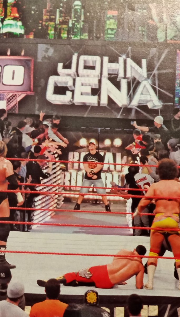 A RARE fan clicked picture of John Cena returning at 2008 Royal Rumble