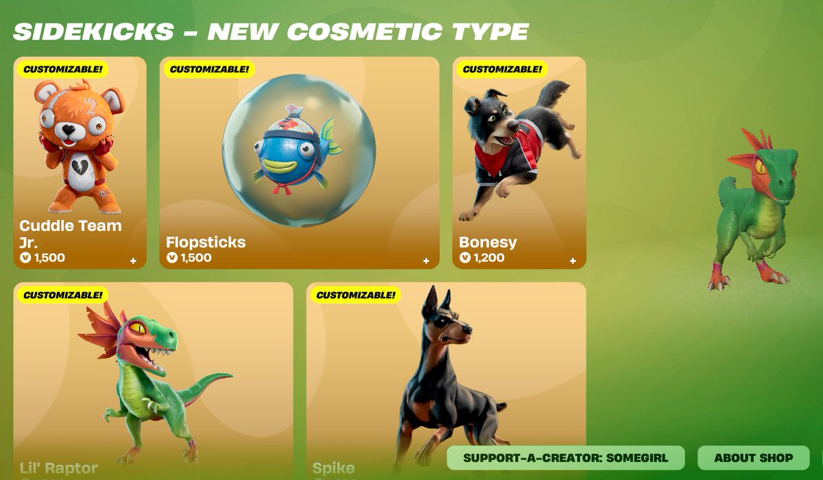 New #Sidekicks in the #Fortnite Item Shop. Who's getting one?  What are you getting? 

Using Creator Code: SomeGirl would be super mega appreciated, please!

#somegirldotcom