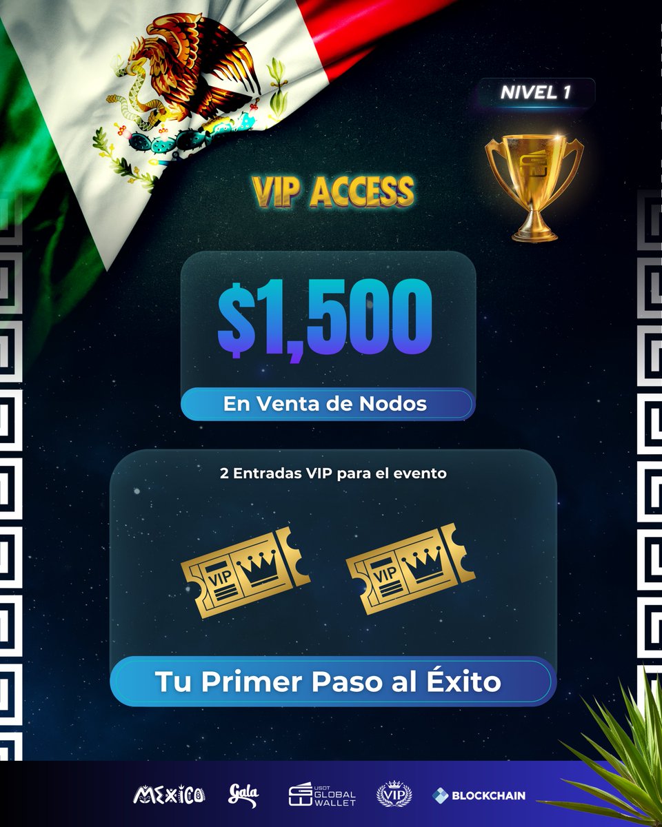 usdtglobal's tweet photo. 2/8
🚀 Tu primer paso al éxito comienza aquí.
Crece junto a G-Wallet y desbloquea recompensas que te acercan a una experiencia inolvidable. 🌎
#EventoGWallet #ComunidadBlockchain https://t.co/XVGqM63FXv