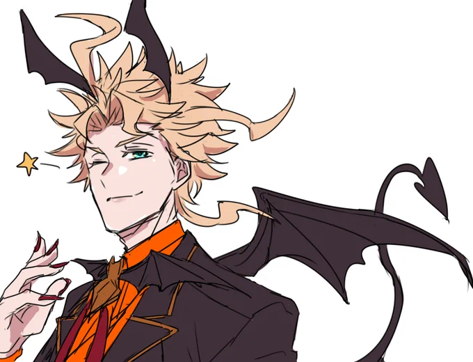 ハロウィン絵描いてた時に息抜きに描いてたお兄さんです