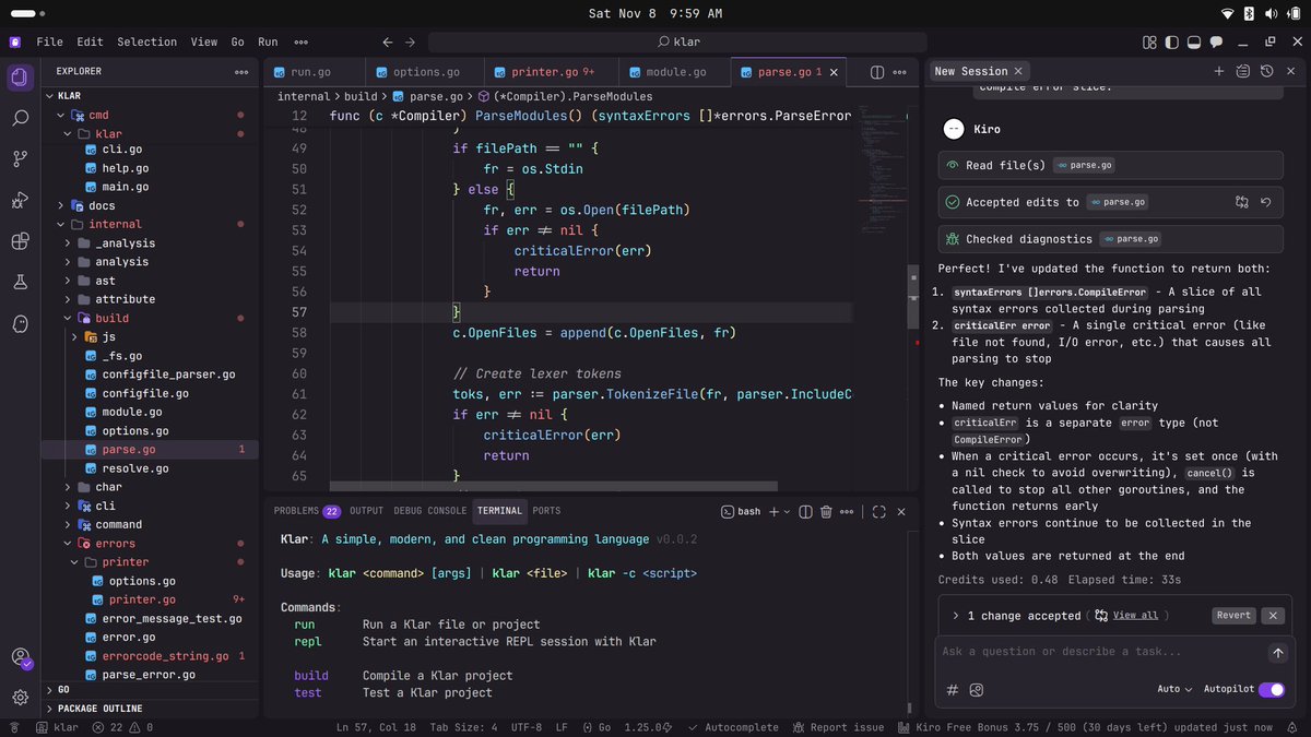 ProCodeSoftware's tweet image. I&apos;m trying out Kiro now