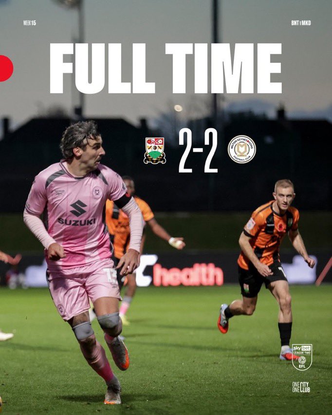 Full Time. A point on the road.

Barnet 2-2 MK Dons

#MKDons