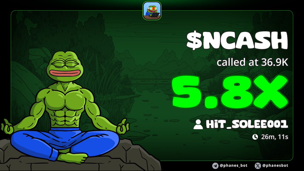GREATCHILL111's tweet image. #NCASH just hit 5X

They called it rugs .
We called it alpha — and we printed 
This is your cue: Don’t wait for proof, be early.

📲 Join the run : t.me/HIT_SOLEE001 

ouRsGo4d4Z4khPAbbv5YpbzK9nvDievbKSLj6Y9pump

#Crypto #Solana #DOGE #zeudiners #helevier #trading #Altcoins