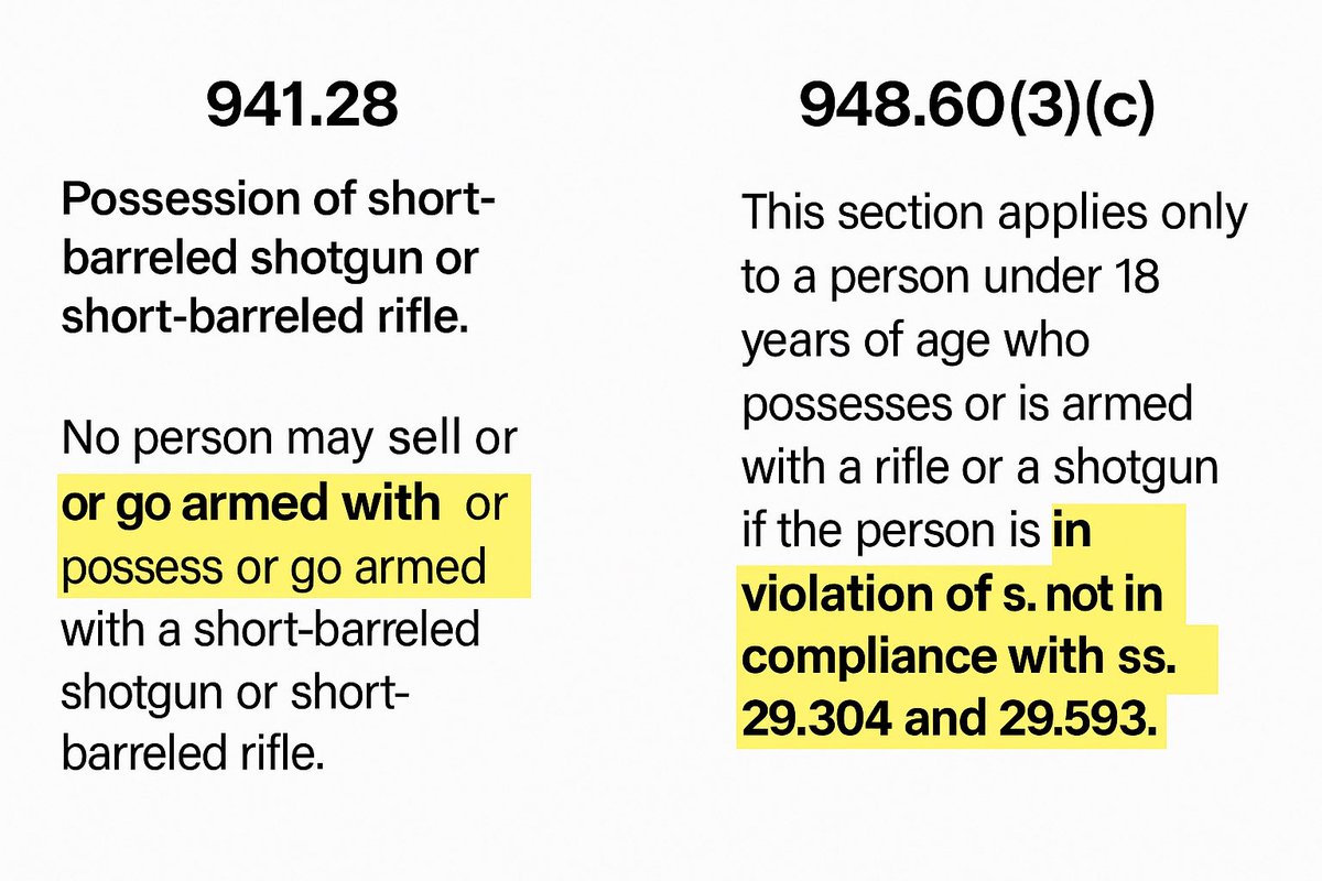 LoserByMillions's tweet image. 941.28 bans short-barrels.
948.60 bans minors with guns.
Pretending one erases the other is like saying DUI laws don’t count if you’re driving a sedan. 🚗💥 #LogicFail 

Didnt I tell you stop tagging me? I never was speaking to you on that thread yet you keep showing up.