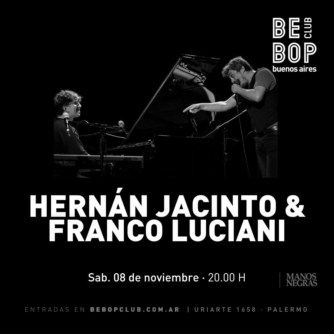 Hoy con el genio de <a href="/francolucianiok/">Franco Luciani</a> en <a href="/bebopclub/">Bebop Club</a> / entradas por Passline