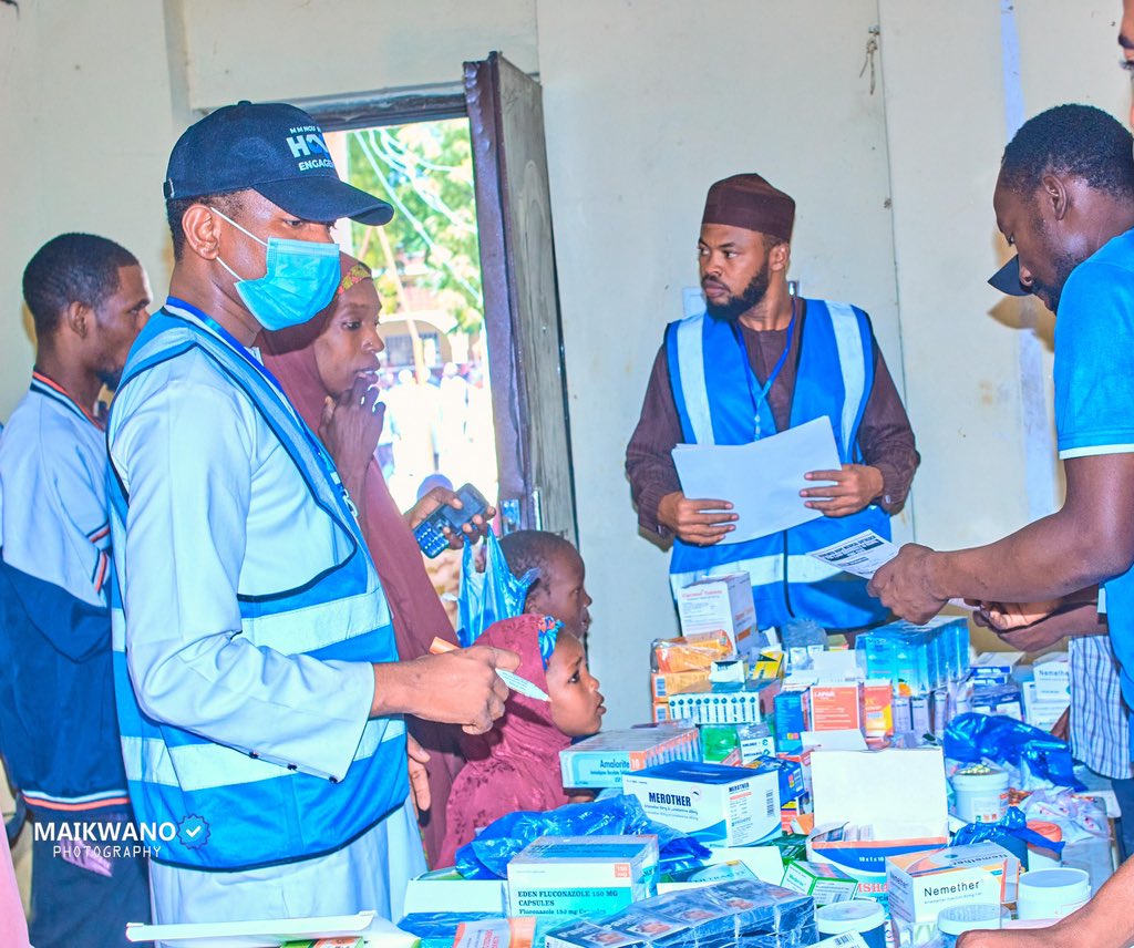 HassanPeppe's tweet photo. The Renewed Hope Medical Outreach in Nguru Local Government Area, Yobe State, organized under the MM NGU Renewed Hope Engagement in partnership with SIHA MED NIG. LTD. has successfully completed the first phase of its landmark health intervention.

The comprehensive free medical outreach program anchored on the visionary Renewed Hope Agenda of His Excellency, President Bola Ahmed Tinubu, GCFR, reinforces the incumbent administration’s commitment to strengthening Nigeria’s health system and improving the wellbeing of every citizen.

We commend the Honourable Minister of Budget and Economic Planning, Sen. Atiku Abubakar Bagudu for his exceptional support, which has been pivotal in making this impactful program a reality.

Additionally, we appreciate and commend His Excellency Governor Mai Mala Buni, CON for his continued commitment to advancing healthcare delivery across the state, making Yobe a hub for qualitative and affordable medical services. 

In alignment with these national and state priorities, Engr. Muhammad Maihaja proudly championed this initiative in Nguru LGA, ensuring its successful rollout to the benefit of thousands of residents. 

The two-day program was flagged off by His Royal Highness, the Emir of Nguru, Alh. Mai Mustapha  Ibn Mai Kyari, ably represented by the Waziri of Nguru, Alh. Muhammadu Aminami. 

Represented during the flag-off by, Muhammad Yusuf Maihaja, Engr Muhammad Mustapha Maihaja, a young philanthropist proud son of Nguru Local Government reaffirmed the outreach’s dedication to advancing this administration’s objectives in the healthcare sector. 

The first phase recorded over 1,500 beneficiaries, who received a wide range of free healthcare interventions including:
- Medical consultations
- Checking of Blood pressure and blood sugar levels. 
- Rapid diagnostic tests
- Distribution of essential medicines
- Hygiene and dignity kits for women and children. 
- Nutritional support for vulnerable groups
- Health education and counseling
- Provision of insecticide-treated mosquito nets
- Refreshments for patients and volunteers. 
- Advocacy visits within the community. 

Other dignitaries present at the occasion include, Nguru LG Chairman Alh. Muhammad Mairami, represenred by the Supervisory Councillor on Health, Hon. Musa Bulama, the APC Party Chairman of Nguru, Alh. Talba Kachallah, the Chief Imam of Nguru LG amongst others. 

With a target of 5,000 beneficiaries across four phases, this stands as the largest youth-sponsored medical outreach in Yobe State, a testimony to the power of patriotic service and social responsibility.

With phase one successfully completed, preparations are already underway to extend these medical services to more communities in the coming weeks, sustaining hope, saving lives, and strengthening health for all.