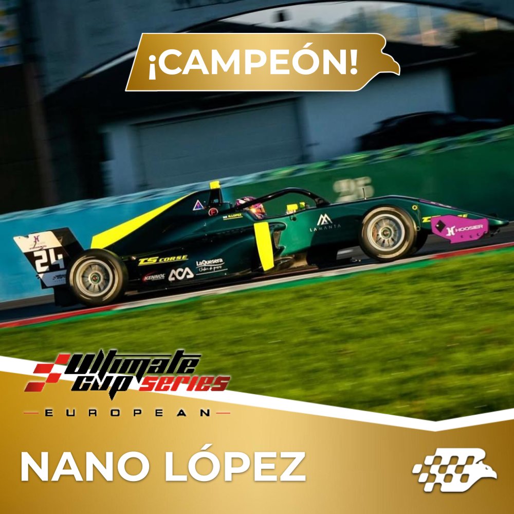 #Argentinos | 🏆 Nano López se consagro campeón de la Fórmula Cup correspondiente a la Ultimate Cup Series de Europa.

🏅 El argentino gritó campeón en el mítico Paul Ricard a bordo de la máquina alistada por el TS Corse, y luego de suplantar a Enzo Richer.