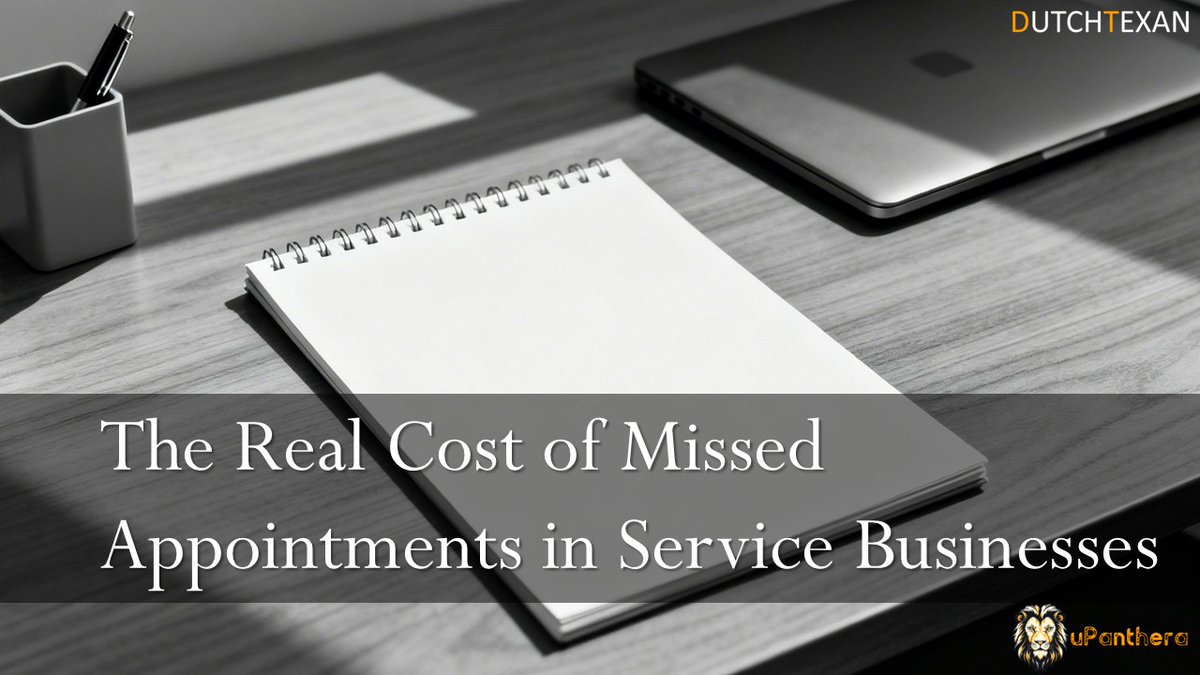 realDutchTexan's tweet photo. The Real Cost of Missed Appointments in Texas Service Businesses 

#DutchTexan #uPanthera #AI #AISolutions #BusinessSolutions #AIEmployee #AIAgent #AIReceptionist #AIBot

https://t.co/ySP7cLlWWk https://t.co/eBCPVFbAtg