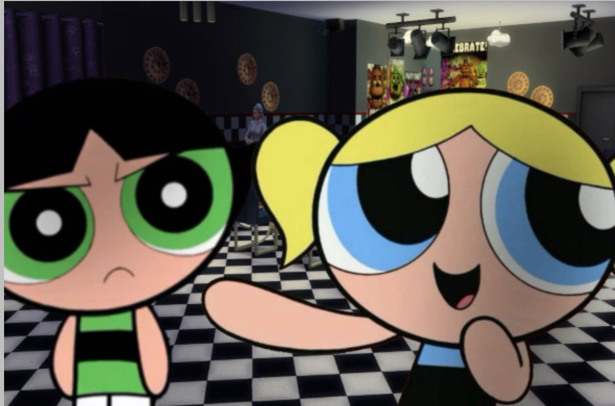 POWERPUFFS98's tweet photo. [ POWERPUFF GIRLS BIRTHDAY PARTY #PARODYTWT event] 

“hey bubbles, you know where blossoms at?” 

“Oh she went to go see the pink fox!” 

“The what?” https://t.co/OlJLtuzNii