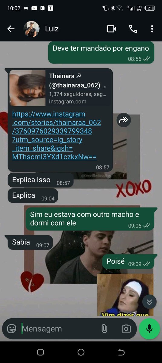 Última coisa que eu tô é com paciência pra mentir