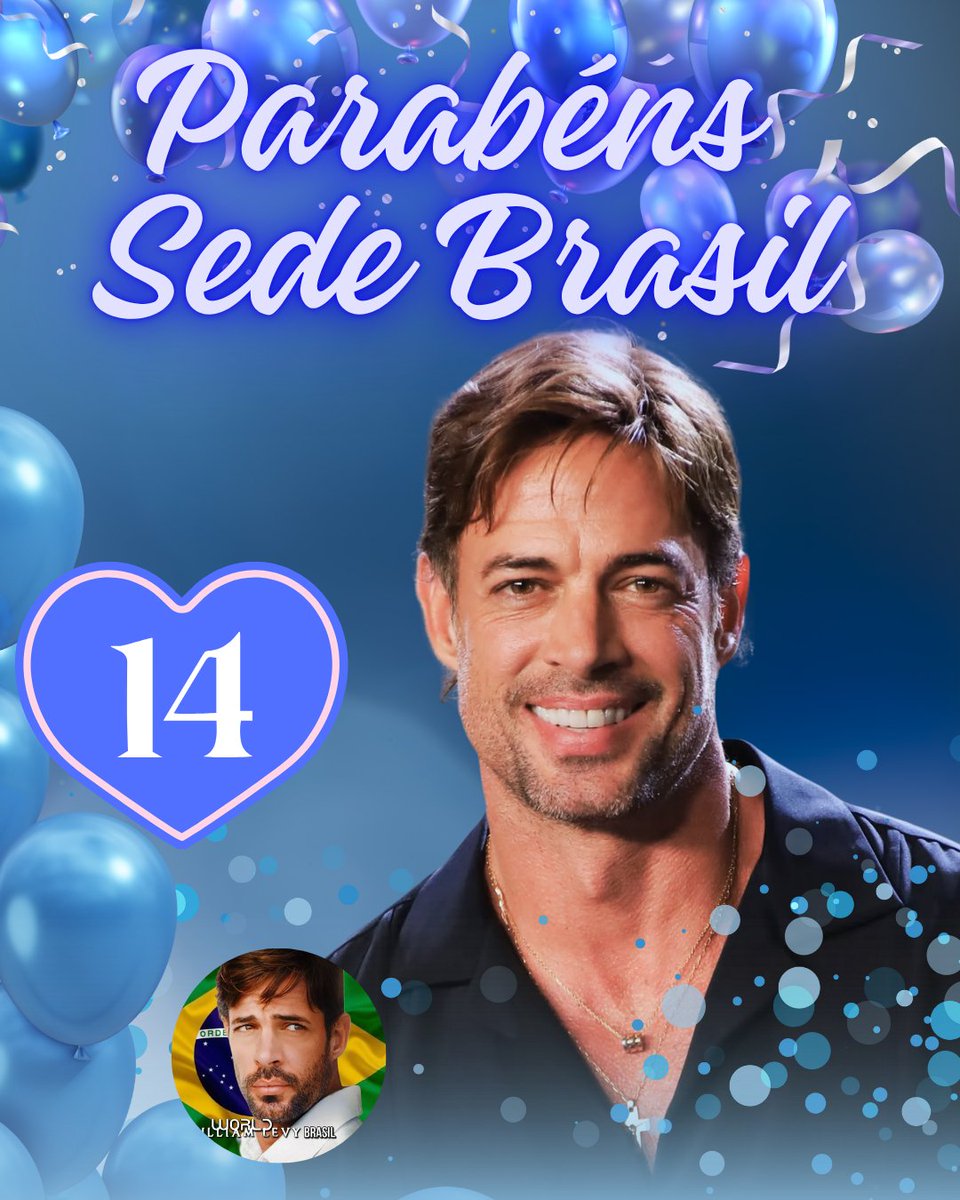 Parabéns a sede <a href="/WLWBrazil/">WLWBrazil</a> 🎂🎁🎈 Um ano mais de apoio ao nosso amado #WilliamLevy 😘😘😘😘 Obrigada a <a href="/willylevy29/">William Levy</a> por me permitir acompanhar seu sucesso, disfrutar de seus trabalhos e apoia-lo dia a dia.   #RosaBranca12 😍