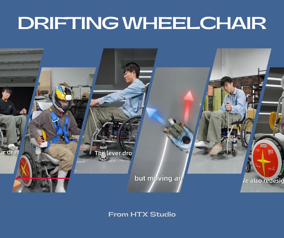 SPINALpedia's tweet image. A drifting wheelchair cause, why not?
From HTX Studio, a team of young engineers from China, they created a drifting wheelchair for one of their team members with a broken foot.
spinalpedia.com/community/vide…
#justdrift #wheelchairlife #cooltech #drifting