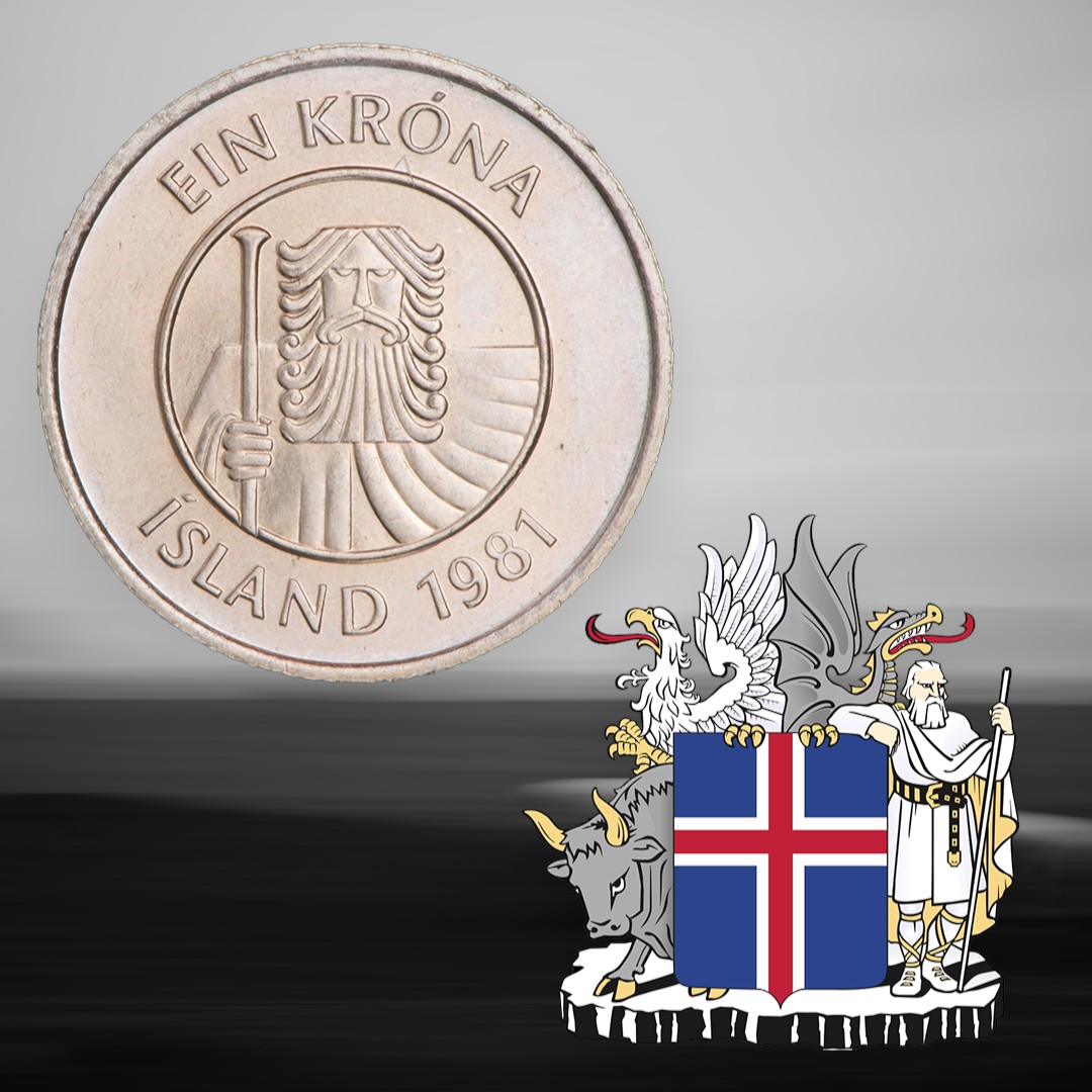 Une pièce légendaire.🪙✨
La pièce de 1 couronne islandaise est ornée d’une image de Bergrisi le géant, l’un des quatre esprits protecteurs mythologiques (landvættir) de l’Islande figurant sur les armoiries nationales. #ArtefactDuSamedi