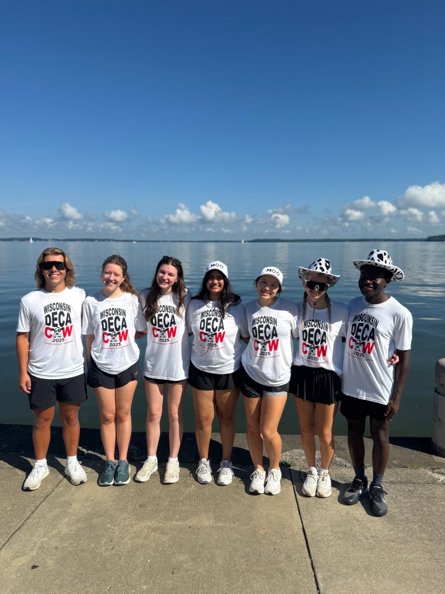 Happy day 8 of #DECAMONTH Team 60 is showing the DECA memory that makes them laugh the most. COW! 
#WIDECA
#DECA