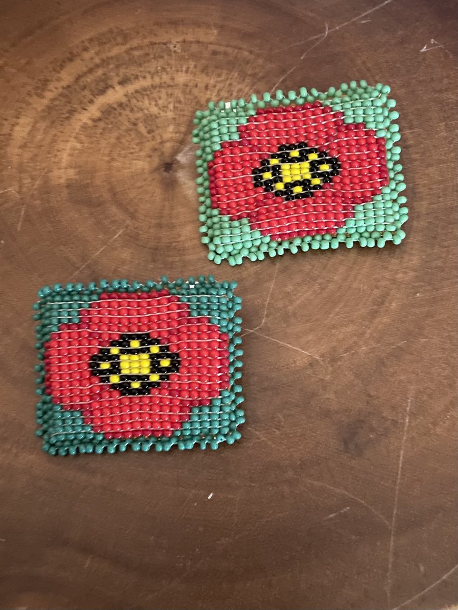 RWMuseumArchive's tweet photo. Stop into McDougall Cottage this weekend to get a handmade beaded poppy by @hillscreations. Only $25 per pin. The Cottage is open from 12 to 4 today and tomorrow. While you're here, don't forget to check out Currents of Change: Inspiring Action Along the Grand River. https://t.co/He9F2Uziuo
