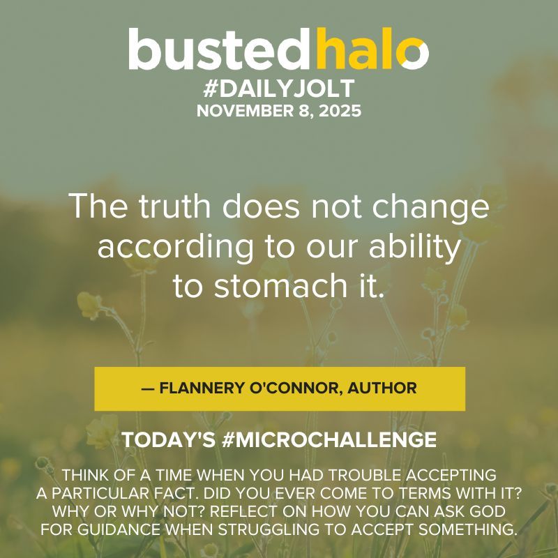 Today's #DailyJolt comes from #FlanneryOConnor.