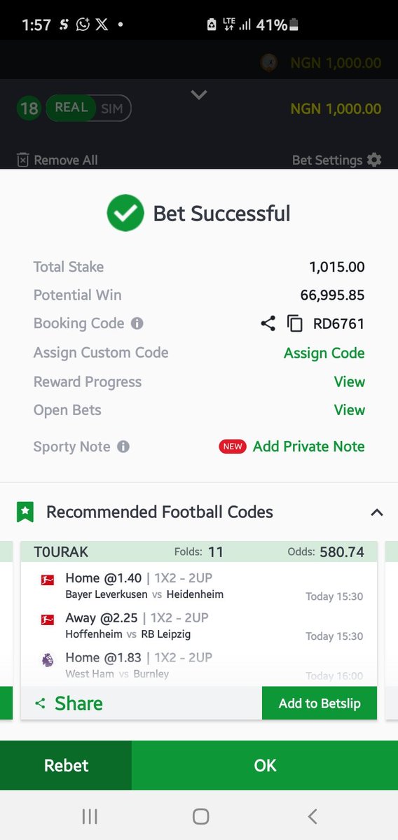 ejiro4b's tweet photo. RD6761

It's another weekend on sporty bet responsibly https://t.co/Kq9pkXS03x