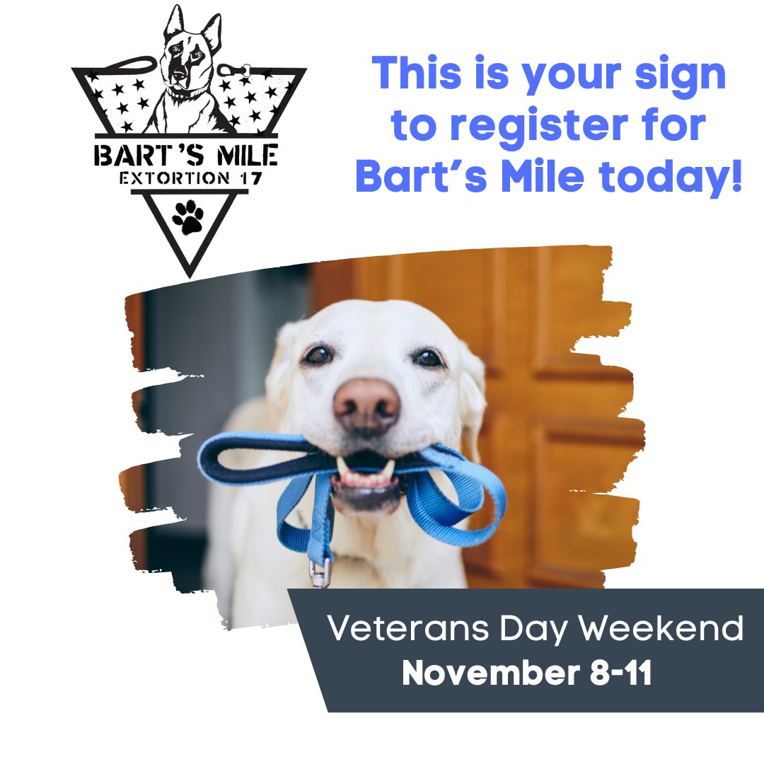 If your dog is looking at you like this, it's because they REALLY REALLY want to participate in Bart's Mile this weekend. Still not too late to sign up and participate!
classy.org/event/barts-mi…
