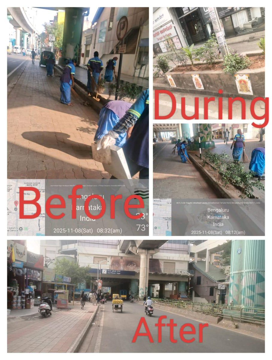 comm_blr_south's tweet image. Intensive cleaning works carried out in Jayanagar constituency by the Pourakarmikas.

#Siddaramaiah #DKShivakumar #gbachiefcommissioner #GreaterBengaluruAuthority #INTENSIVECLEANING #Jayanagar