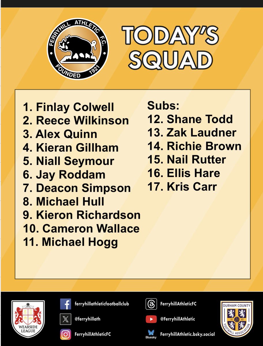 #FerryhillAthletic
#WearsideLeague