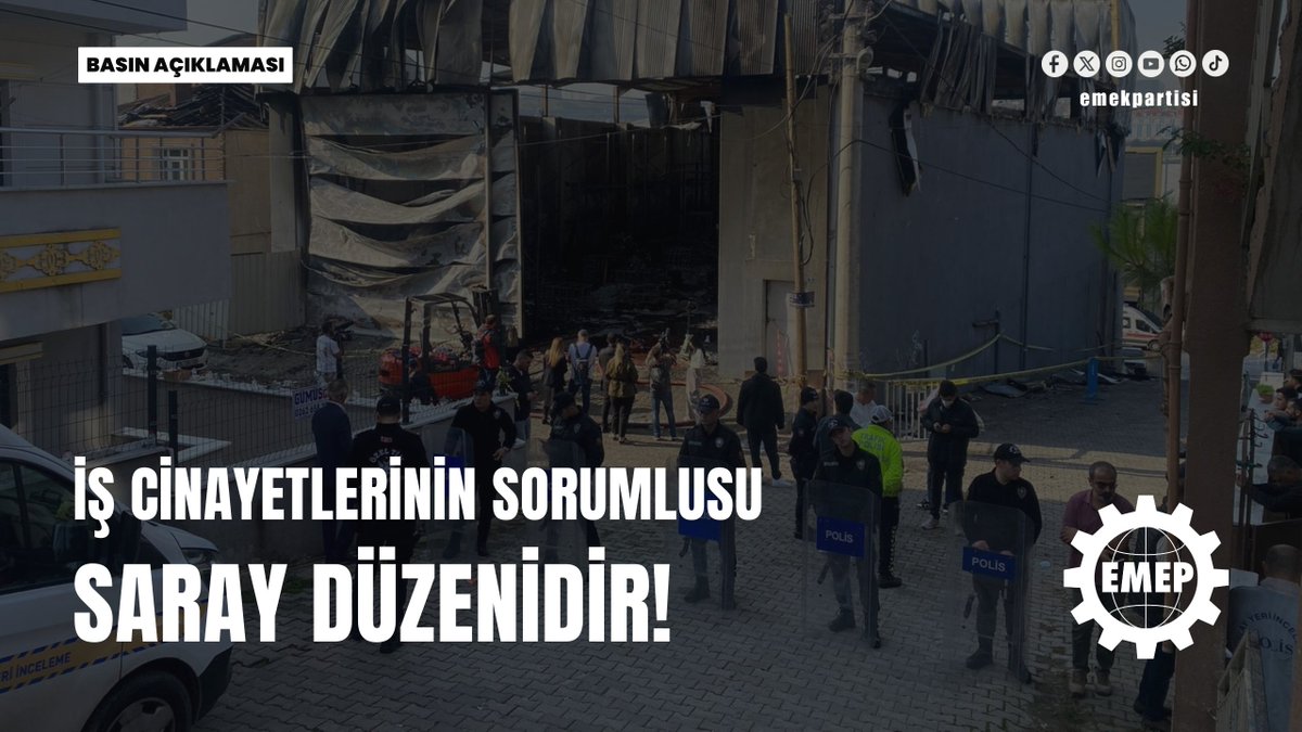 İŞ CİNAYETLERİNİN SORUMLUSU SARAY DÜZENİDİR! 

Kocaeli Dilovası'nda parfüm deposu olarak işletilen yerin çalışma ruhsatı olup olmadığı belirsiz! 

📌İlkel koşullarda çalışma düzeni! 

📌Denetimsiz ve şikayet edilmiş!

📌Bitişik nizamda, yerleşim alanlarının ortasında parfüm