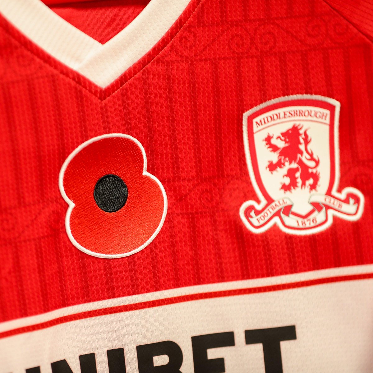 Boro's tweet photo. Today’s game is our designated Remembrance fixture.

There will be a moment’s silence followed by the playing of the Last Post prior to kick-off as we pay tribute to those who made the ultimate sacrifice. https://t.co/6FxfDWFiS2