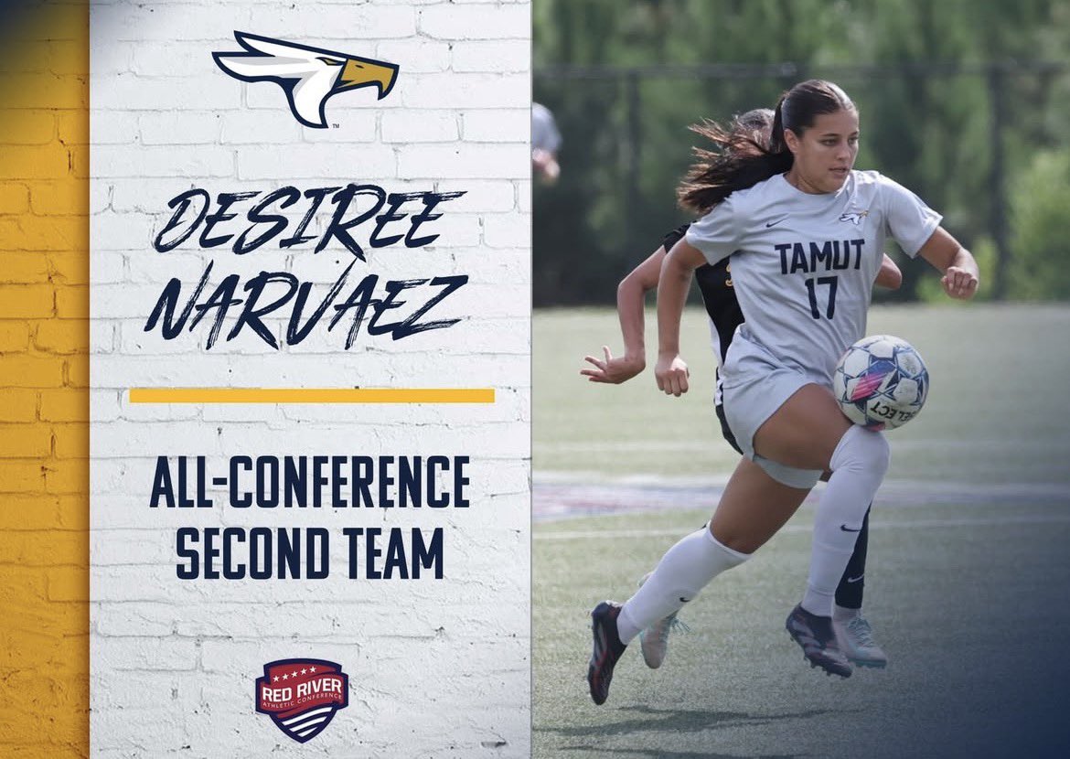 TAMUT_WSOC's tweet image. Coming in with some heat! Desiree Narvaez and Brooklyn Lattier named 2nd team all conference!🔥🔥