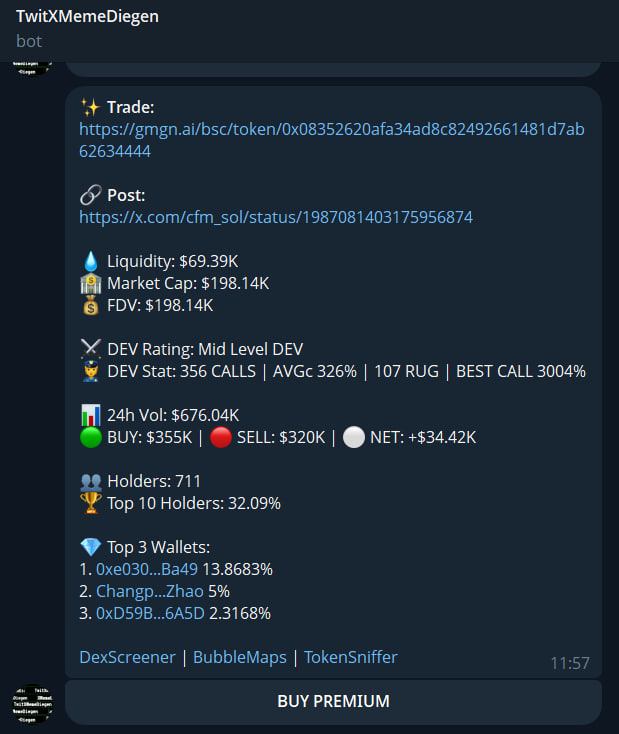 TwitXMemeDiegen's tweet photo. $cryptoguy

827%         

200k MC ----> 1.9m MC          
Look at the time and mc          
My $BOT predicted the rise of this coin          
Link: https://t.co/jDe0uxeLgd

0xe030ba493b1dedf109cd4d0986755f39d93bbc55

#Crypto #SolanaMemeCoin #Solana https://t.co/N8O4XczPhe