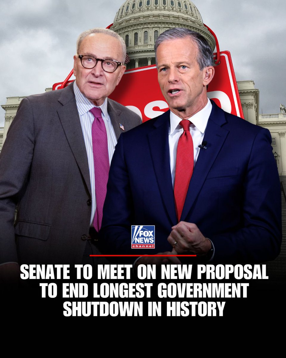 FoxNews's tweet photo. POLITICAL CHESS: Senate Republicans eye a slim opening—hoping a handful of Democrats will cross the aisle to break a filibuster and keep the government funded through January. https://t.co/R5N8m9MfkY