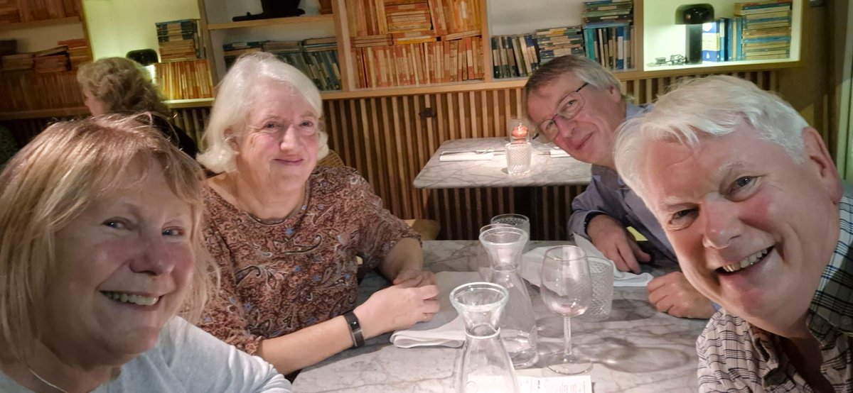 caroleluck's tweet photo. A good time was had by all @lussmanns in Hertford last night! Super Shepherd's Pies for @pauleldred and me as always; AND as for the the Poached Pear Pudd? 😋 Very pleased I chose not to share it 😉 https://t.co/J72ZwRh01R